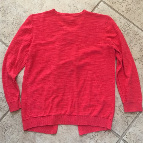 LOFT Outlet Orange Cardigan XS - Picture 4 of 4